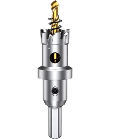 YMYNY 22 mm Hartmetall-Lochsäge, TCT-Lochsägenbohrer mit 1 titanbeschichteten Pilotbohrer für Edelstahl, Blech, Metall… (1/4)