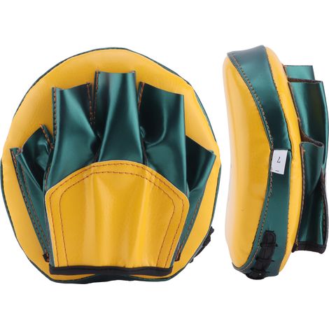 Gants de boxe incurvés Focus pour enfants, mini gants de boxe, cibles de boxe jaunes (1/5)