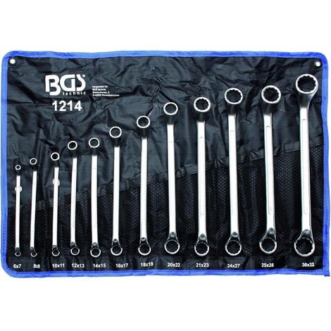 CLES POLYGONALES OEIL DOUBLES CONTRE COUDEES BGS TECHNIC X 12 CLES