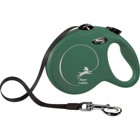 Laisse New Classic S Tape 5 m Olive green Flexi CL10T5-251-O-20