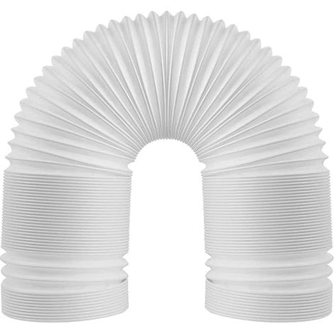 Extensión de manguera para aire acondicionado, manguera de escape universal Ø 150 mm, manguera flexible de PVC para aire acondicionado, secadora, campana extractora (200 cm) (1/5)