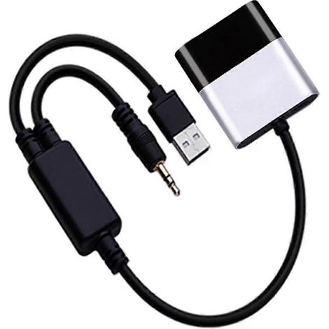 Compatible avec l'adaptateur Bluetooth 5.0 AptX-HD pour Mini Cooper, câble en Y inclus, interfaces audio USB+AUX, iPod et iPhone 300B (1/5)
