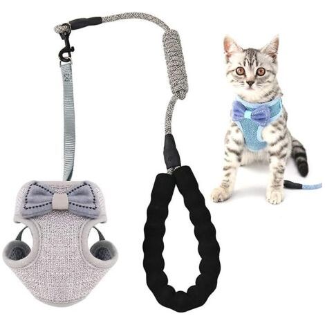 Combinaison en écharpe et laisse pour chat pour éviter les fuites, gilet ceinture pour chaton