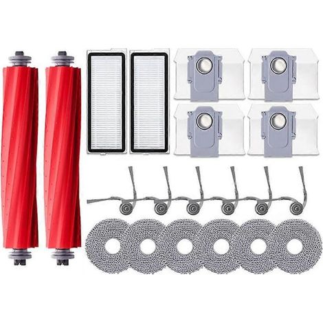 Ricambi per aspirapolvere Roborock Qrevo L / QR 798 / QV 35A / QR 598: spazzola principale, filtro HEPA, panno per la pulizia e sacchetto raccoglipolvere. (1/5)