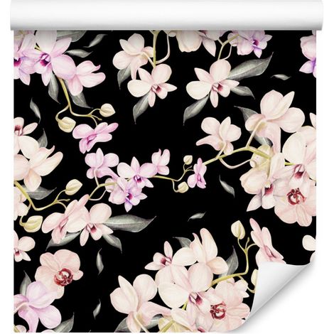 Papel pintado Flores Orquídea Naturaleza para Salón y Dormitorio 50x1000 cm (1/5)