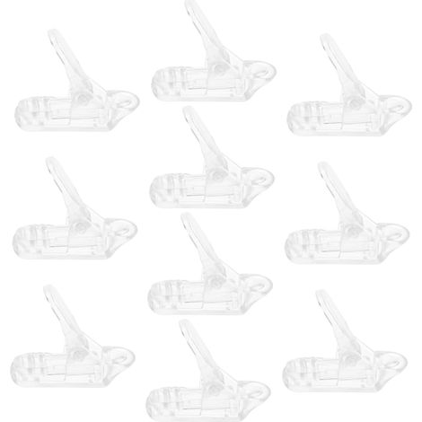 10 Pièces Clip De Tente Extérieure Pinces à Bâche De Tente Clips De Montage pour Tente De Voiture Pince De Tente Clips De Bâche Transparent (1/5)
