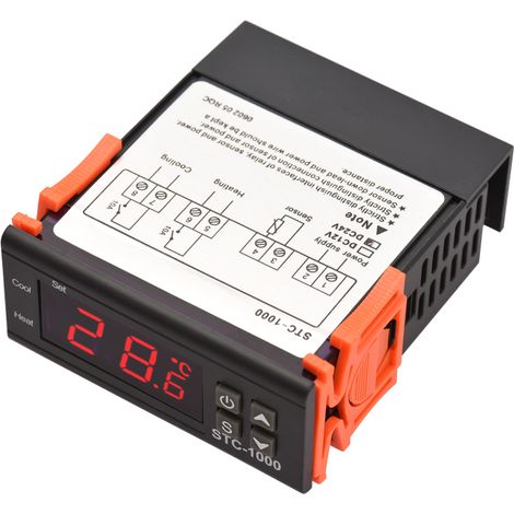 Regolatore di temperatura digitale STC-1000, regolatore di temperatura intelligente a 24 V CC, termostato per frigorifero, termostato intelligente