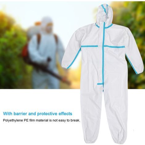 Combinaison de sécurité jetable avec capuche pour laboratoire et atelier - Taille XL (1/5)