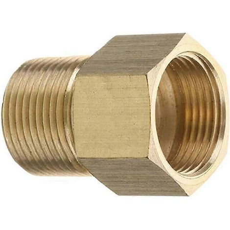 Adaptateur en laiton M22 14 mm femelle vers filetage mâle G1/2 pour nettoyeurs haute pression : (1/4)