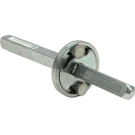 Ferco – Coupleur carré 7 mm pour portes à châssis vitré – Longueur 104 mm – Verrouillage simplifié – Côté 1 : 37 mm, Côté 2 : 63 mm - A-06331-00-0-1 (1/2)