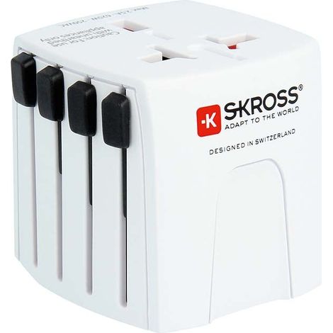 Adattatore da viaggio micro skross muv 200 destinazioni senza messa a terra fusibile 227781417 227781417 (1/5)
