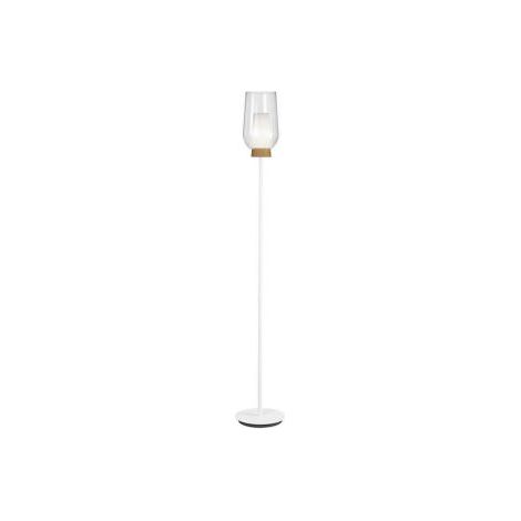Mantra Lámpara de pie de cristal Nora el Champ - blanco/madera, negro/mármol, oro/blanco (1/4)