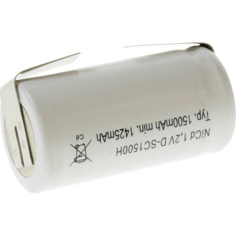 Mexcel Pile rechargeable spéciale Sub-C NiCd 1.2 V 1500 mAh 1 pc(s)