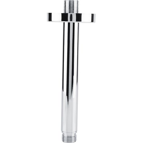 Bras de douche rond en acier inoxydable, fixation murale pour pommeau de douche de plafond de salle de bain (20 cm) (1/5)