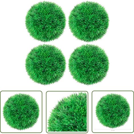 INLIFE Boules de buis artificielles 4 pcs 12 cm (1/4)