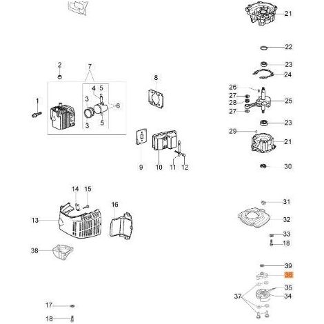 ORIGINAL EMAK-ANTRIEB 58040327AR