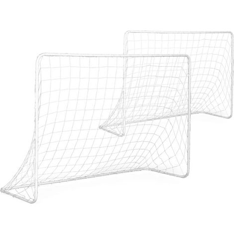 Zwei Fußballtore mit Fußballnetz 180x122cm ECOTOYS