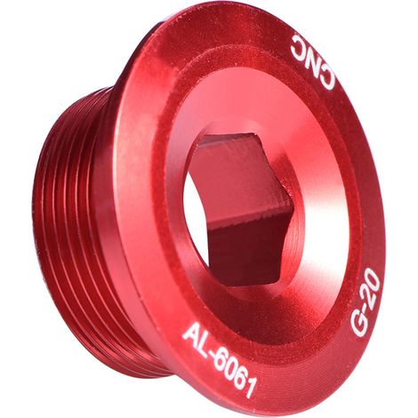 GUB Fahrradkurbel-Befestigungsschraube aus robuster Aluminiumlegierung (rot) (1/5)