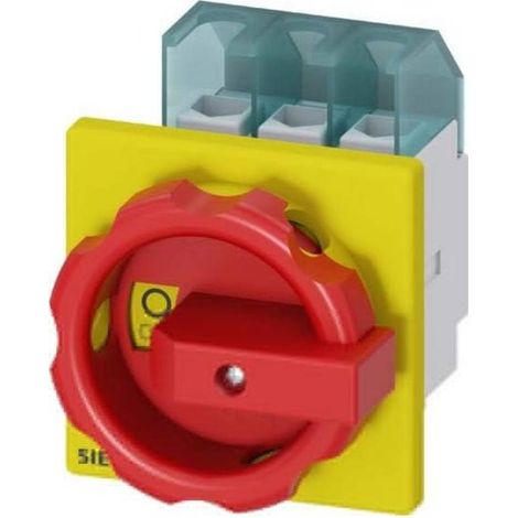 Interruttore-sezionatore Rosso, Giallo 3 poli 16 mm² 32 A 690 V/AC Siemens 3LD22030TK53 (1/4)