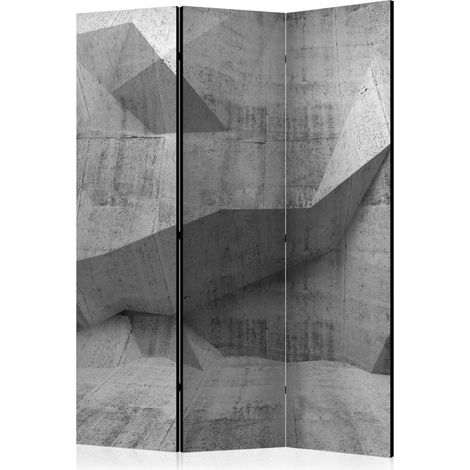Paravento - Concrete Geometry [Room Dividers] - 135x172 (1/4)