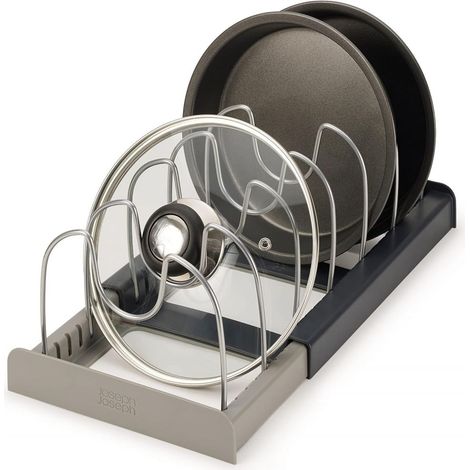 1 Rangement extensible, 7 séparateurs réglables, organisateur pour casseroles et plateaux, cuisine (1/5)