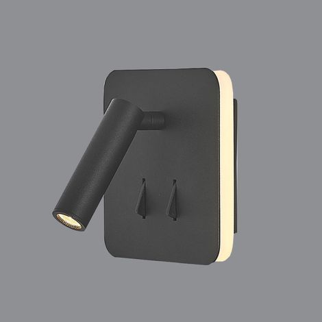Applique Led Tête De Lit Noire Cayman II (1/3)
