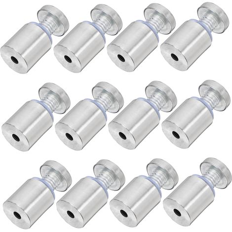 12 entretoises murales en acier inoxydable, fixation sécurisée et (1/5)