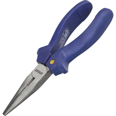 UTILEX alicates utilex boca  recta     150 mm. , Alicates universales boca recta.- Longitud: 150 mm.- Ideal para trabajos industriales.- Mango color azul. (1/4)