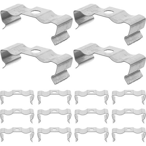 20 x T8 Metal Neon LED Strip Clips (1/5)