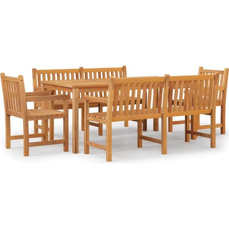 Maison Exclusive - Set da Pranzo per Giardino 5 pz in Legno Massello di Teak (1/5)
