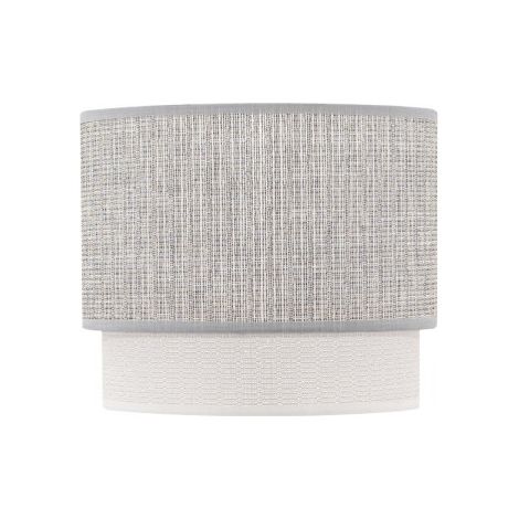 Lampada da Tavolo Kenya E14 Grigio/Bianco (Ø18x16x15cm)