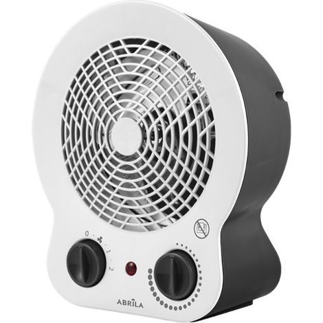 Termoventilatore elettrico 2000w bianco/nero 2000w bianco/nero termostatico 2 potenze 3 funzioni sistema di sicurezza 26,5x22,5x13cm