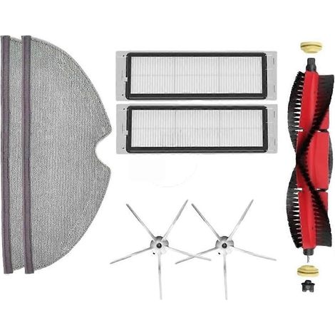 Pour Roborock S5 Max S6 S6 Maxv accessoires pièces détachées aspirateur de rechange kit brosse rouleau filtre HEPA chiffon de lavage (1/5)