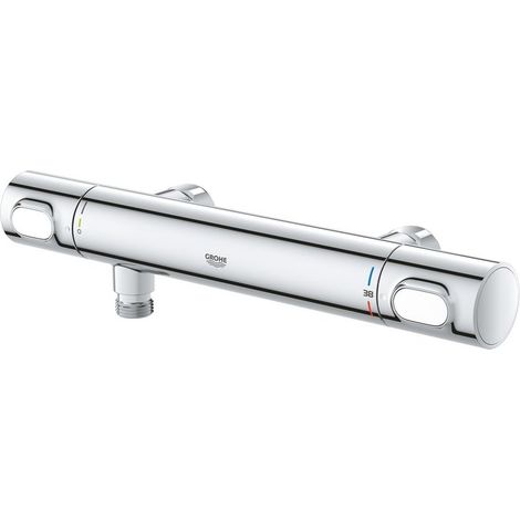 GROHE Thermostat-Brausebatterie Grohtherm 500 34794, Wandmontage, ohne Absperrverschraubung, eigensicher, chrom (1/5)