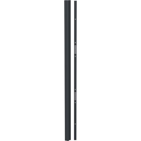 Bandeau ventouse 2500 mm 2 x 300 daN 12/24V DC NF S 61-937 - Gris anthracite - SEWOSY - CPREG2N/250-7016