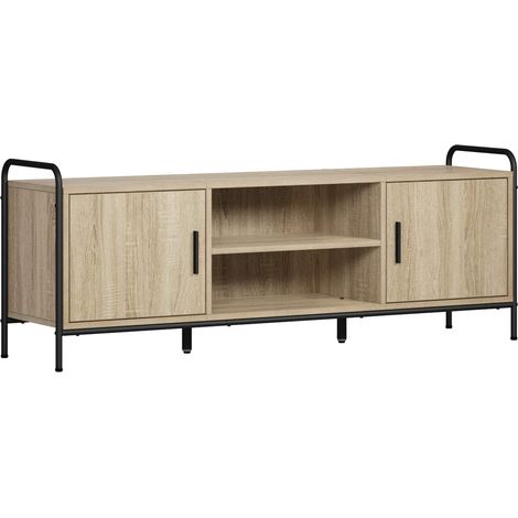 Mueble de TV 133 x 33 x 50 cm Roble Sonoma Madera de ingeniería vidaXL (1/5)