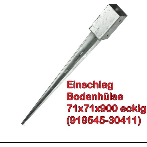 Zaun Pfostenträger Einschlaghülse Pfostenanker Balkenschuhe Einschlag Bodenhülse
