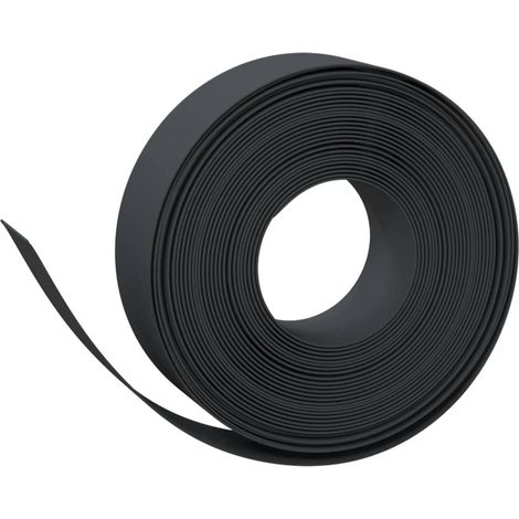 Bordure de jardin noir 10 m 15 cm polyéthylène