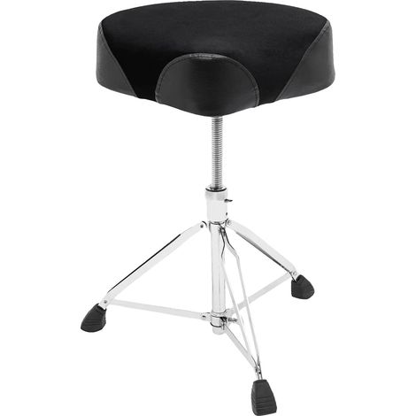 Banqueta para batería, altura regulable, patas doblemente reforzadas, color negro. (1/2)