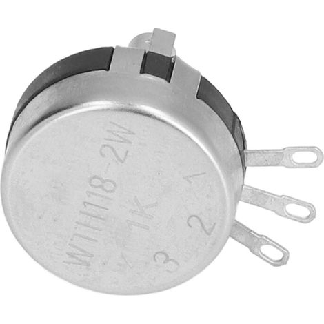 Kit d'assortiment de 20 potentiomètres à simple tour à film de carbone rotatifs coniques WTH118‑2W1K (1/5)