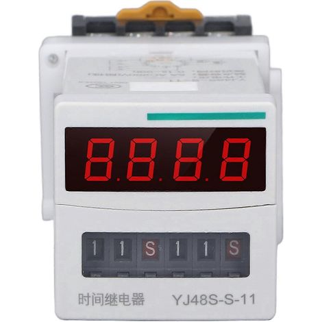 Programmierbares Zeitverzögerungsrelais, hohe Genauigkeit (0,1 s bis 99 h), einfache Bedienung für LED-Neonleuchten, Elektroinstallationen