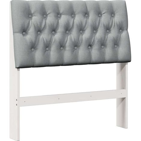 Maison Exclusive - Testiera imbottita Grigio chiaro 90 cm Pino massello