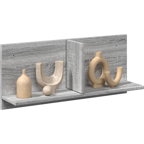 Wandschrank 70x16,5x30 cm Grau Sonoma Holzwerkstoff