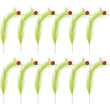 12 Stück Mehrzweck-Weihnachtsschleifen, große Baumdekorationen, Zubehör für Weihnachtsbasteleien und Partydekoration (1/5)