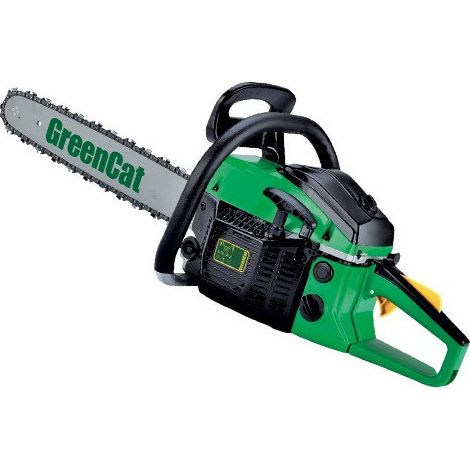 motosierra de 45 cm – motor de 45 cc – potencia de 1,7 kW – para cortes intensivos – Greencat Motorbrrio GC45