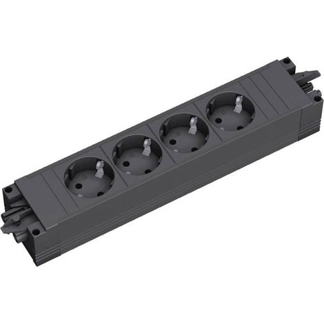 Bachmann 906.18819 4 vie Modulo multipresa senza interruttore Nero (1/5)