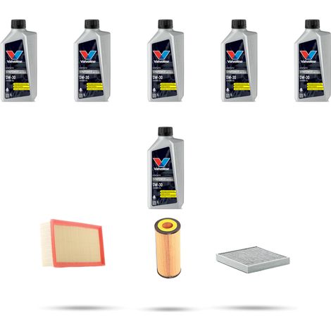 Kit tagliando 3 FILTRI e 6L OLIO compatibile con Porsche Cayenne II (958) 3.0 245Kw dal 2010 (1/5)