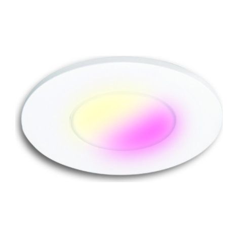 SPOT INCASSO FISSO Idual Color Performa. Coloris : Blanc. D8cm. IP65. Classe 2. 7W - 345 Lumens - 2700-4000 Kelvins + Rgb.