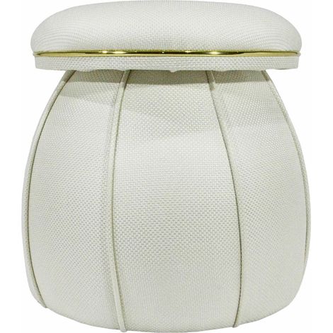 Tabouret Corin 145 - Ivoire et Or (1/4)