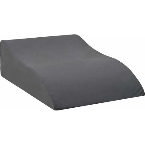 Almohada para Piernas Gris 68 x 40 x 18 cm Espuma PU vidaXL
